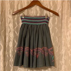 Scrapbook Brand Gray Paisley Circle Skirt